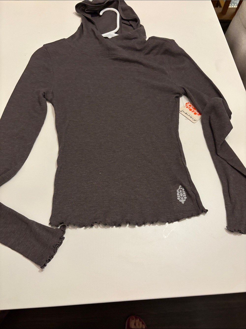NWT FP Movement breath easy layer hoodie chocolate - Picture 2 of 5